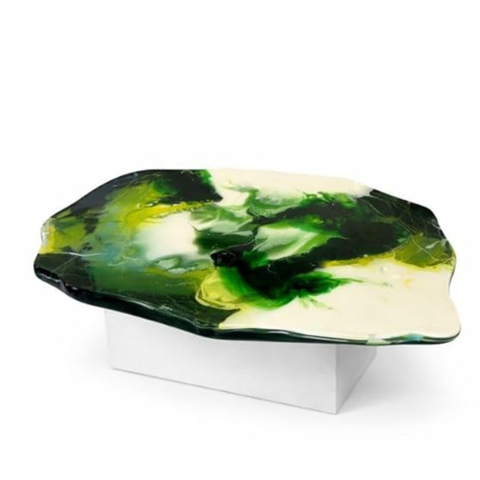 epoxy resin agate stone coffee table